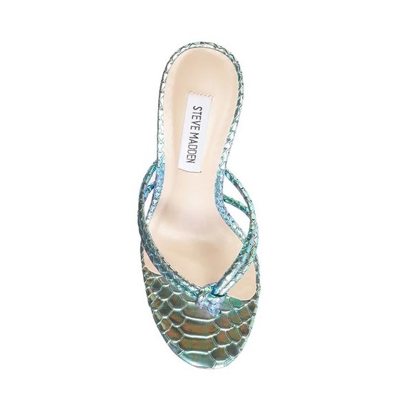 Steve Madden Unreal Mermaid Green Heels - Picture 5 of 8